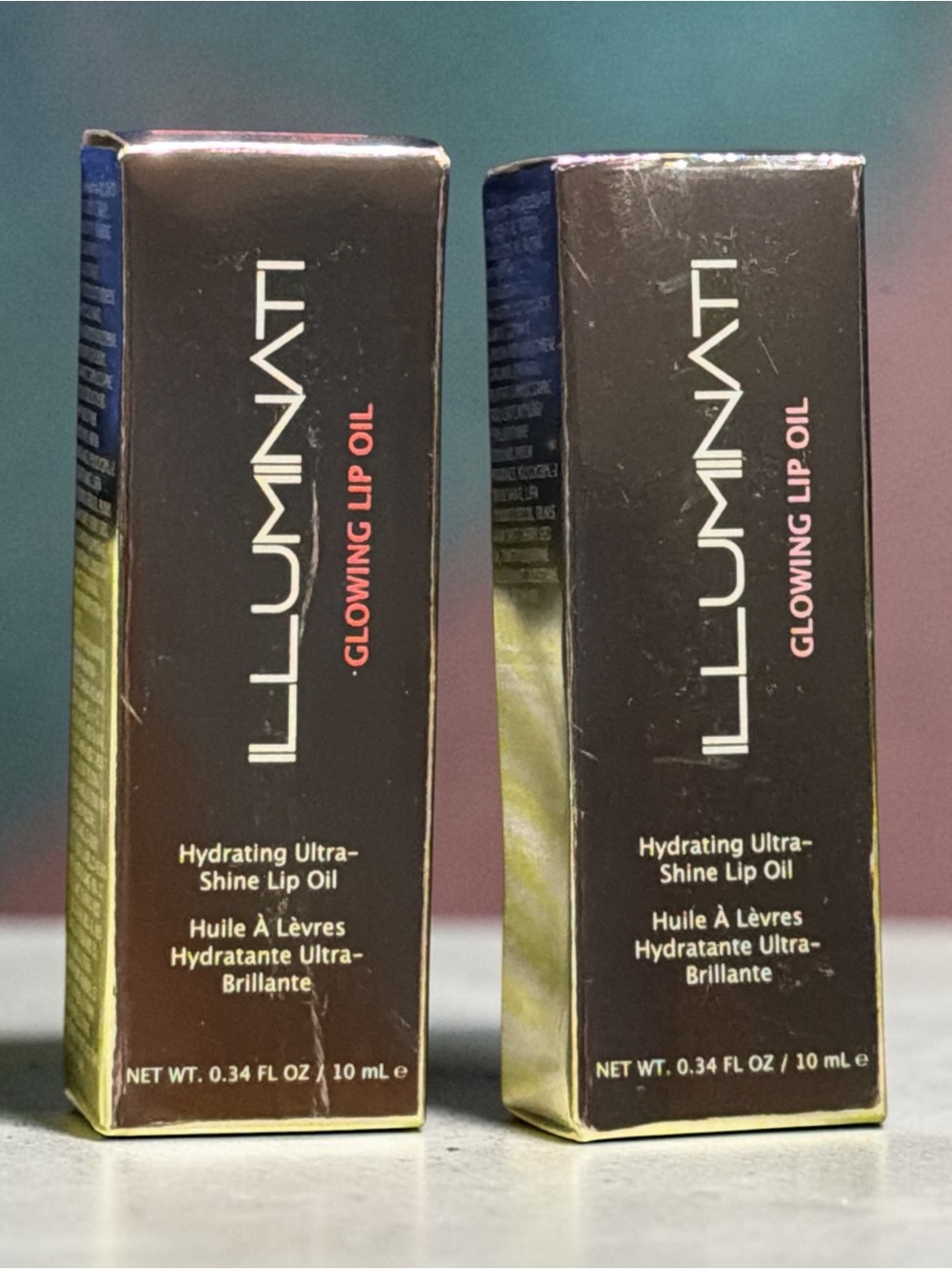 Illuminati Glowing Lip Oil — Hydrating Ultra-Shine in Shade Crush & Fig Set